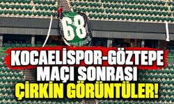 Kocaelispor-Göztepe maçı sonrası çirkin görüntüler!