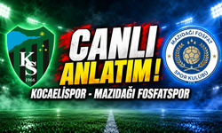 CANLI ANLATIM ! Kocaelispor - Mazıdağı Fosfatspor