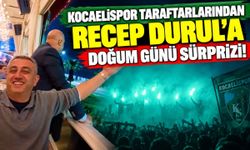 Kocaelispor taraftarlarından Recep Durul'a doğum günü sürprizi!