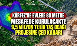 Körfez'de evlere 80 metre mesafede kurulacaktı! 9,5 milyon TL'lik taş ocağı projesine ÇED kararı