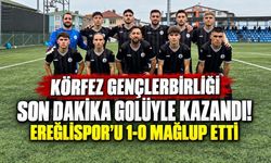 Körfez Gençlerbirliği son dakika golüyle kazandı! Ereğlispor'u 1-0 mağlup etti