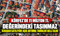 Körfez'de 11 milyon TL değerindeki taşınmaz icradan satılıyor! Açık artırma tarihleri belli oldu