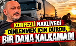 Körfezli nakliyeci dinlenmek için durdu, bir daha kalkamadı!