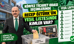 Körfez Ticaret Odası seçimlerinde Recep Öztürk’ün yeşil listesinde kimler var?
