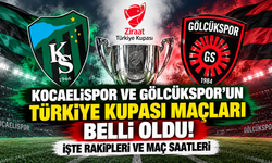 Kocaelispor ve Gölcükspor'un Türkiye Kupası maçları belli oldu! İşte rakipleri ve maç saatleri