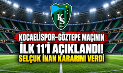 Kocaelispor–Göztepe maçının ilk 11'i açıklandı! Selçuk İnan kararını verdi
