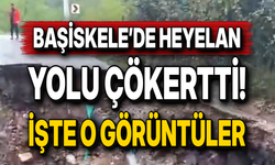 Başiskele’de Heyelan Yolu Çökertti! İşte O Görüntüler