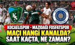 Kocaelispor - Mazıdağı Fosfatspor maçı hangi kanalda? Saat kaçta, ne zaman?