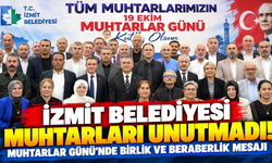 İzmit Belediyesi muhtarları unutmadı! Muhtarlar Günü'nde birlik ve beraberlik mesajı