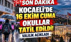 Son Dakika! Kocaeli'de Okul Tatili 1 Gün Daha Uzatıldı