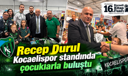 Recep Durul Kocaelispor standında çocuklarla buluştu