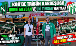 KOÜ’de tribün kardeşliği! Hodri Meydan ve Üni Timsah yan yana