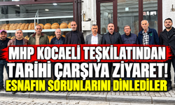 MHP Kocaeli teşkilatından tarihi çarşıya ziyaret! Esnafın sorunlarını dinlediler