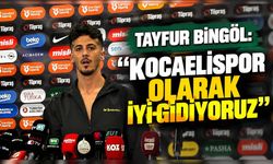 Tayfur Bingöl: “Kocaelispor olarak iyi gidiyoruz”