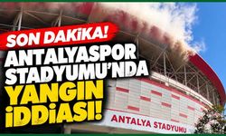 Son dakika! Antalyaspor Stadyumu'nda yangın iddiası! Kocaelispor taraftarları görüntüledi