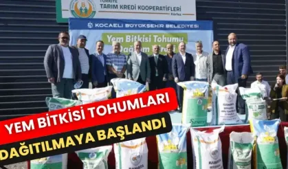 YEM BİTKİSİ TOHUMLARI DAĞITILMAYA BAŞLANDI