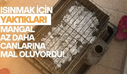 Isınmak İçin Yaktıkları Mangal Az Daha Canlarına Mal Oluyordu!