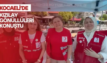 Kocaeli’de Kızılay gönüllüleri konuştu
