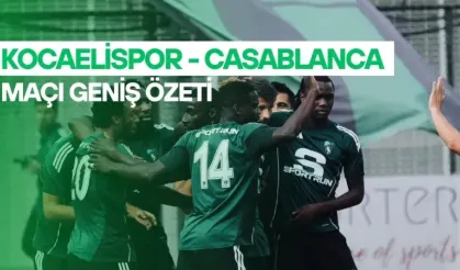 Kocaelispor - Wydad Casablanca maçı geniş özeti