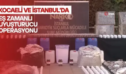 Kocaeli ve İstanbul’da Eş Zamanlı Uyuşturucu Operasyonu