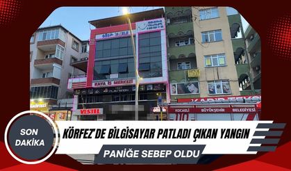 Körfez’de İş Yerinde Bilgisayar Patladı, Küçük Yangın Paniğe Neden Oldu