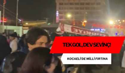Tek Gol, Dev Sevinç! Kocaeli’de Milli Fırtına