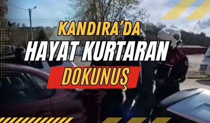 Kandıra'da Jandarmadan Hayat Kurtaran Dokunuş