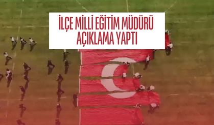 23 Nisan'da Yere Türk Bayrağı Serildi: İlçe Milli Eğitim Müdürü Açıklama Yaptı
