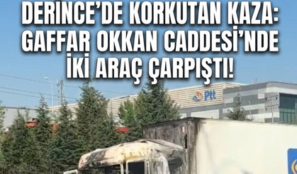 Derince’de Korkutan Kaza: Gaffar Okkan Caddesi’nde İki Araç Çarpıştı!
