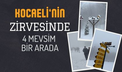 Kocaeli’nin Zirvesinde Dört Mevsim Bir Arada: Kuzuyayla Beyaza Büründü