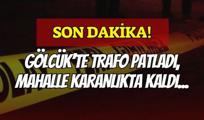 Gölcük Düzağaç Mahallesi’nde Gece Yarısı Trafo Patlaması! Mahalle Karanlığa Gömüldü