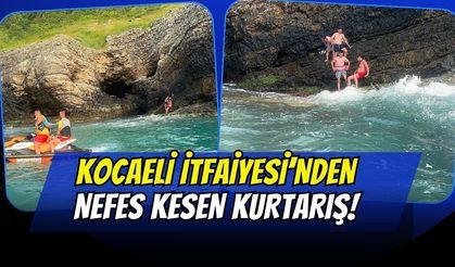 Kocaeli İtfaiyesi’nden Palamar Tepesi’nde Nefes Kesen Operasyon: 3 Vatandaş Son Anda Kurtarıldı