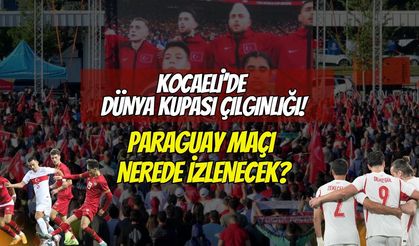 Kocaeli’de Dünya Kupası Çılgınlığı! Bizim Çocuklar’ın Paraguay Maçı Dev Ekranlarda İzlenecek: İlçe İlçe Tam Liste