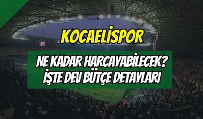 Kocaelispor Ne Kadar Para Harcayabilecek? İşte Haziran Sonu Açıklanacak Dev Bütçenin Detayları