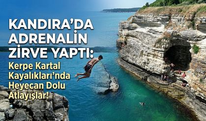Kandıra’da Adrenalin Zirve Yaptı: Kerpe Kartal Kayalıkları’nda Heyecan Dolu Atlayışlar!
