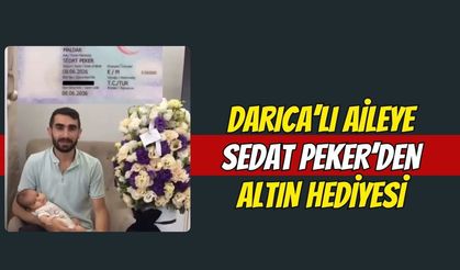 Darıcalı Aileye Sedat Peker'den Altın Hediyesi