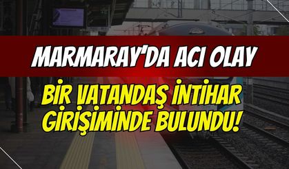 Marmaray'da acı olay: Bir vatandaş intihar girişiminde bulundu!