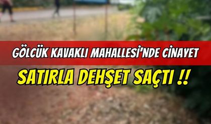 Gölcük Kavaklı Mahallesi'nde Cinayet: Satırla Dehşet Saçtı!