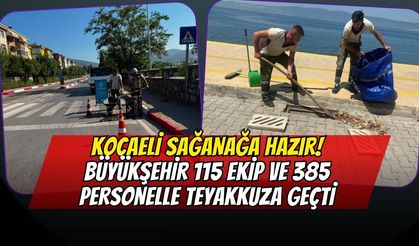 Kocaeli Sağanağa Hazır! Büyükşehir 115 Ekip ve 385 Personelle Teyakkuza Geçti