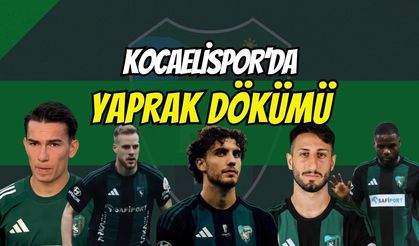 Körfez’de yaprak dökümü: Kocaelispor’da 3 isimle yollar resmen ayrıldı!