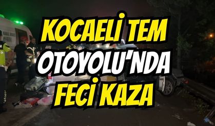 Kocaeli'de TEM Otoyolu'nda pazar sabahı feci kaza