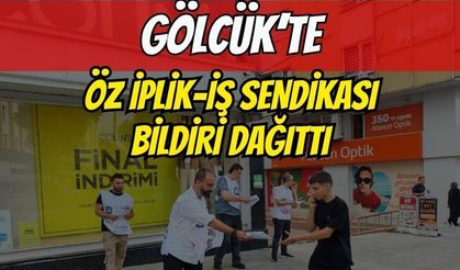 Gölcük’te Öz İplik-İş Sendikası Bildiri Dağıttı