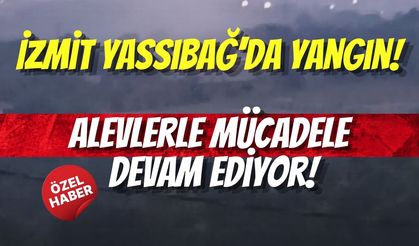 İzmit Yassıbağ’da Yangın!  Alevlerle Mücadele Devam Ediyor