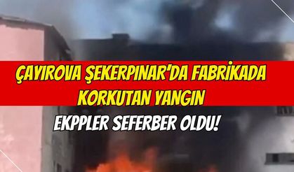 Çayırova Şekerpınar’da Fabrikada Korkutan Yangın: Ekipler Seferber Oldu!