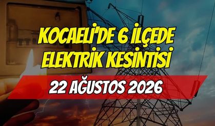 Kocaeli’de Haftasonu 6 İlçeye Elektrik Kesintisi
