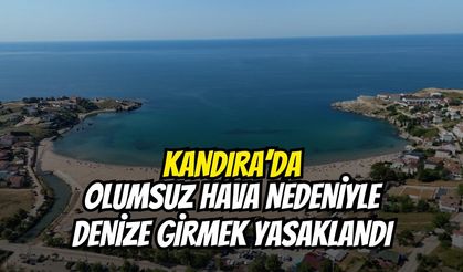 Kandıra’da Olumsuz Hava Nedeniyle Denize Girmek Yasaklandı