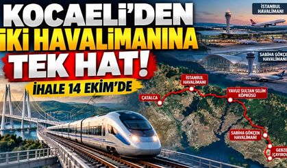 Kocaeli İstanbul Havalimanlarına Demiryoluyla Bağlanacak: İhale 14 Ekim’de