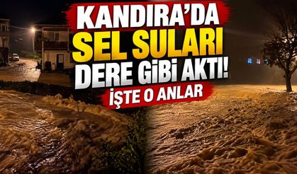 Kandıra Küçüklü Köyü’nde Sel Suları Dere Gibi Aktı! İşte O Anlar