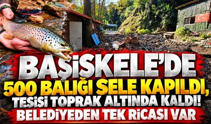 Başiskele’de 500 Balığı Sele Kapıldı, Tesisi Toprak Altında Kaldı! Belediyeden Tek Ricası Var