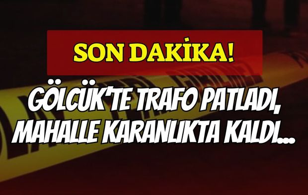 Gölcük Düzağaç Mahallesi’nde Gece Yarısı Trafo Patlaması! Mahalle Karanlığa Gömüldü
